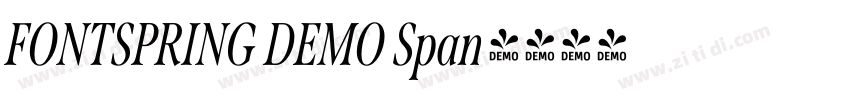 FONTSPRING DEMO Span字体转换